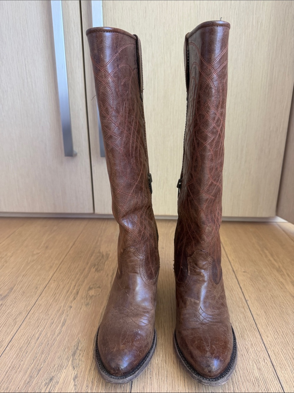 Ariat Brown Leather Knee High Riding Boots